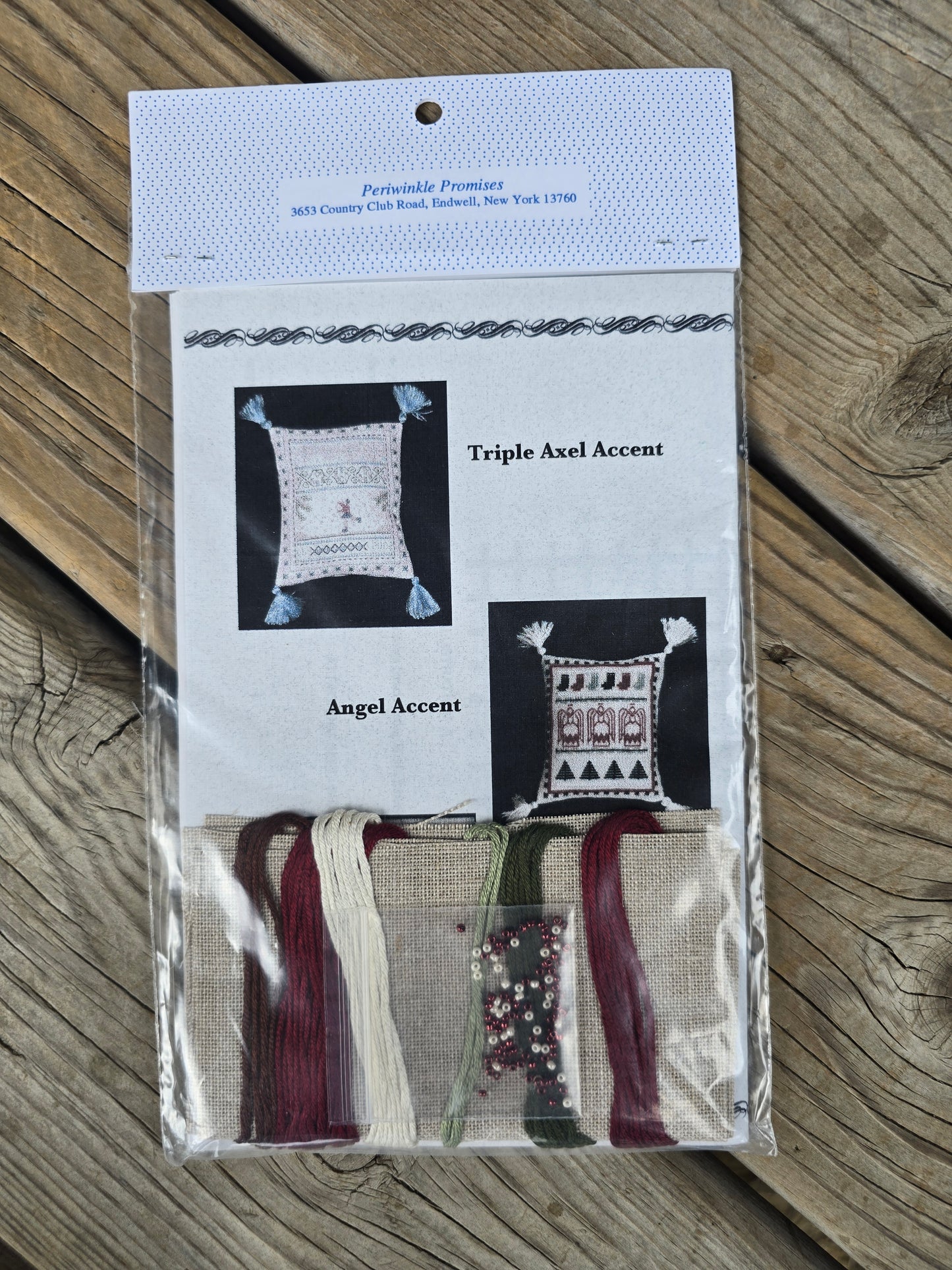 Periwinkle Promises - Sampler Accents - Christmas Charm - Cross Stitch Kit