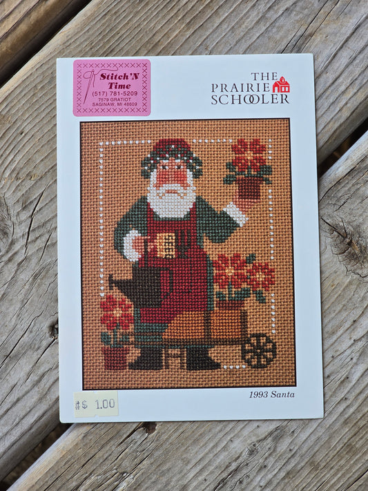 The Prairie Schooler - 1993 Santa - Cross Stitch Pattern