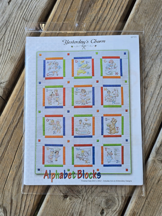 Yesterday's Charm - Alphabet Blocks - Quilt Pattern