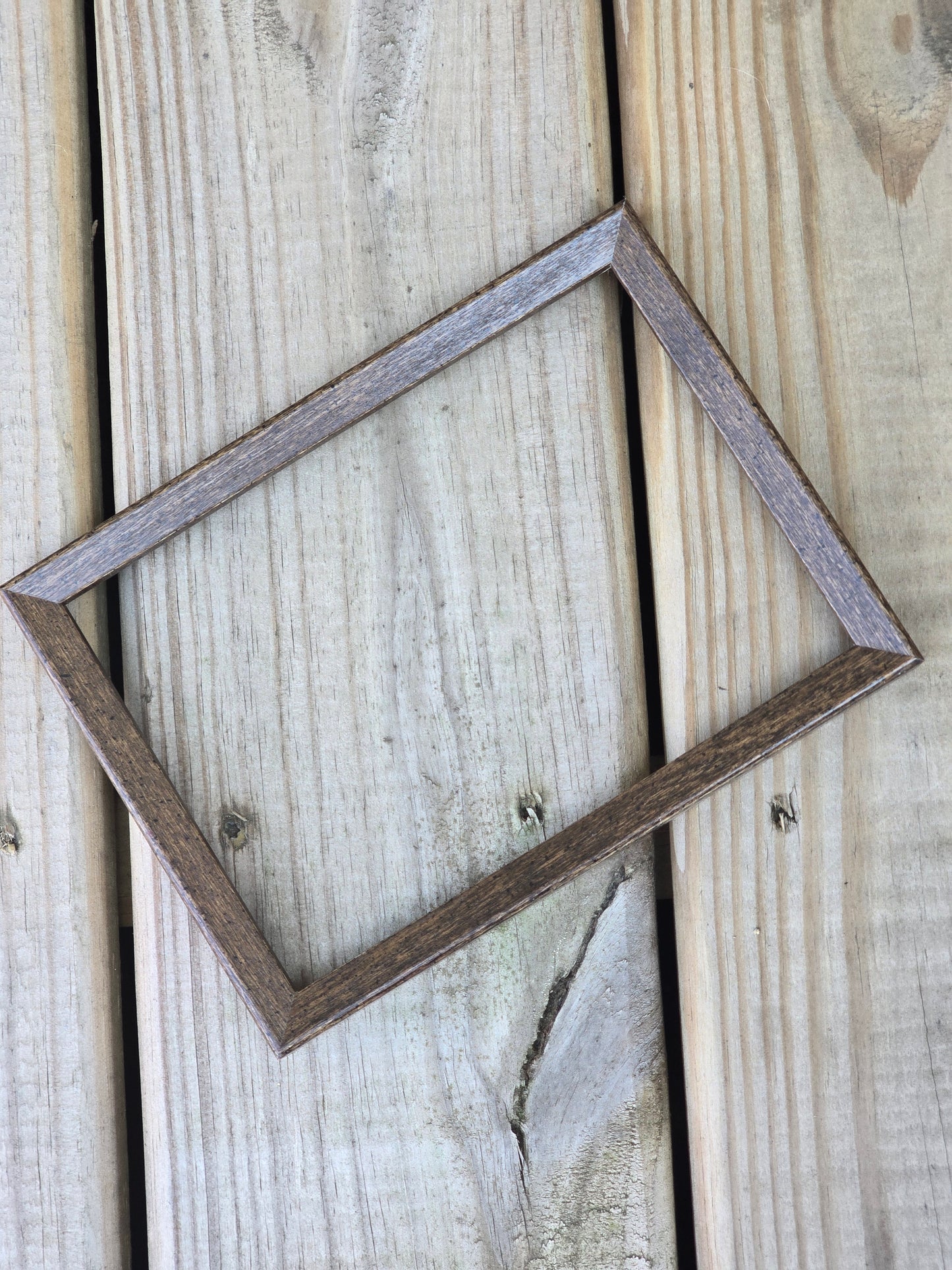 Brown Wooden Picture Frame - 4.75" x 6.75" - Home Decor