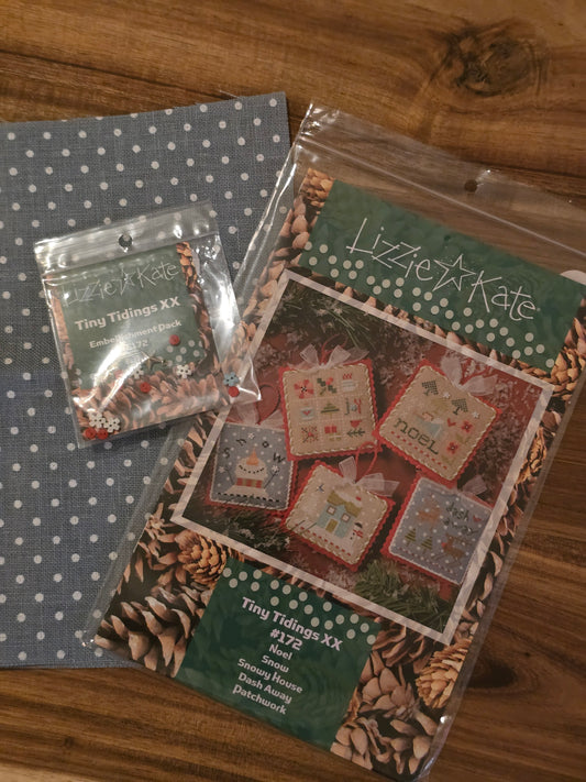 Lizzie Kate - Tiny Tidings XX - #172 - Cross Stitch Pattern