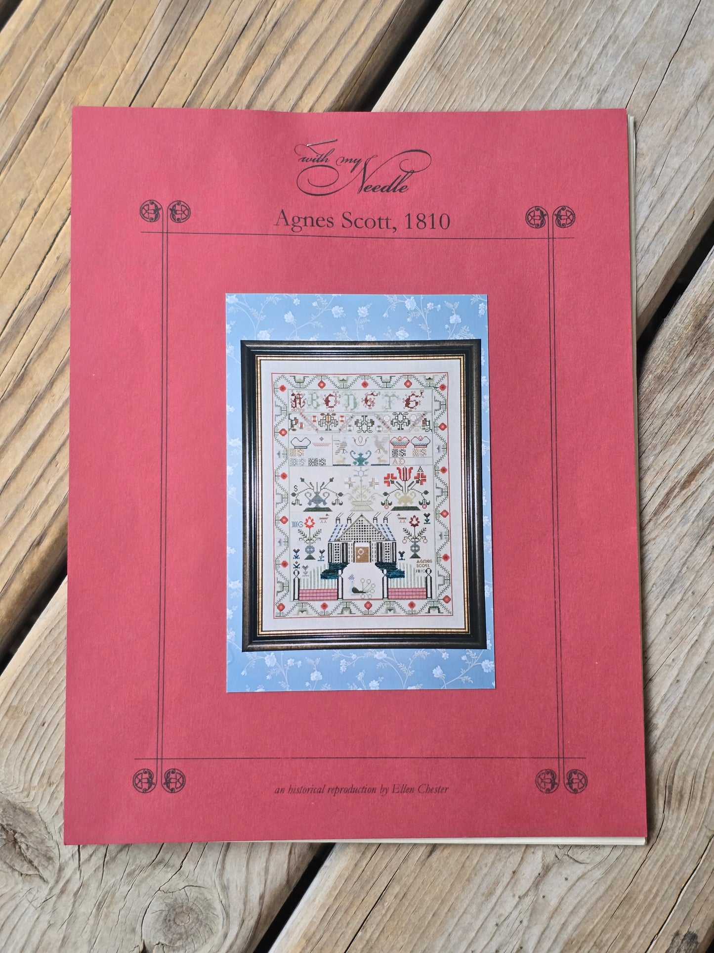 With My Needle - Agnes Scott, 1810 - Cross Stitch Pattern