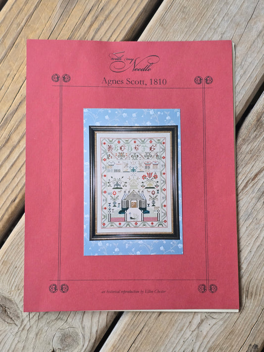 With My Needle - Agnes Scott, 1810 - Cross Stitch Pattern