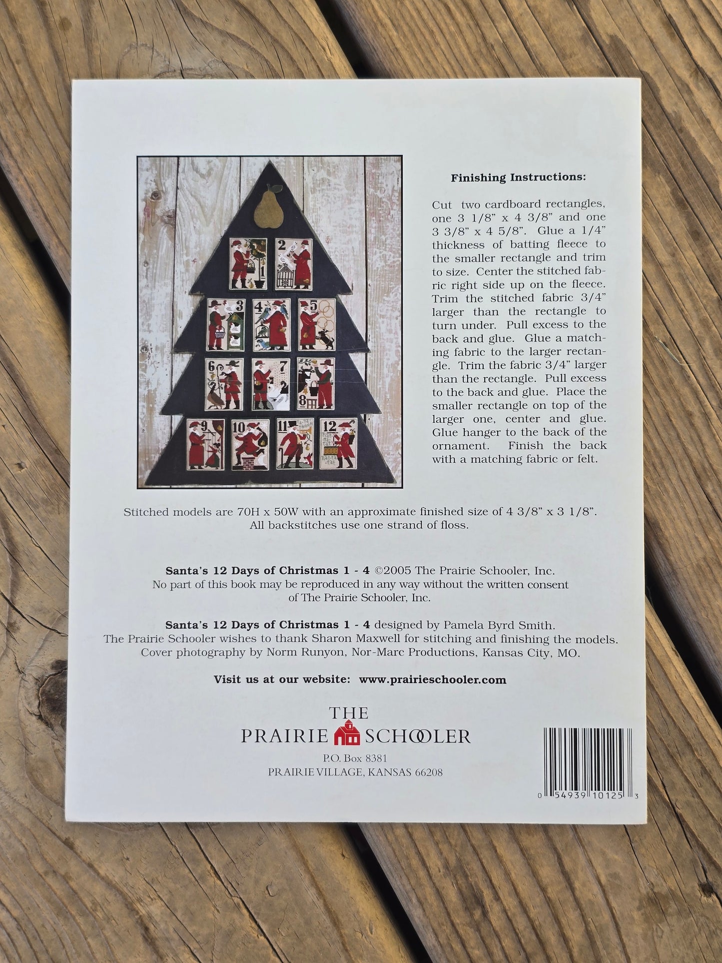 The Prairie Schooler - Santa's 12 Days Of Christmas 1-4, 5- 8, 9-12 - Book Nos. 125, 126, 127 - Cross Stitch Pattern