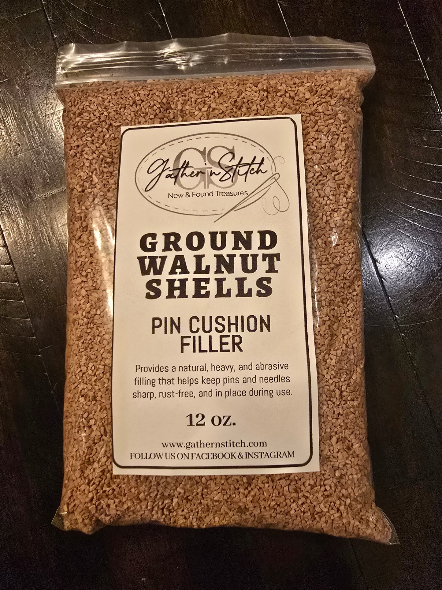 Crushed Walnut Shells for Pin Cushions