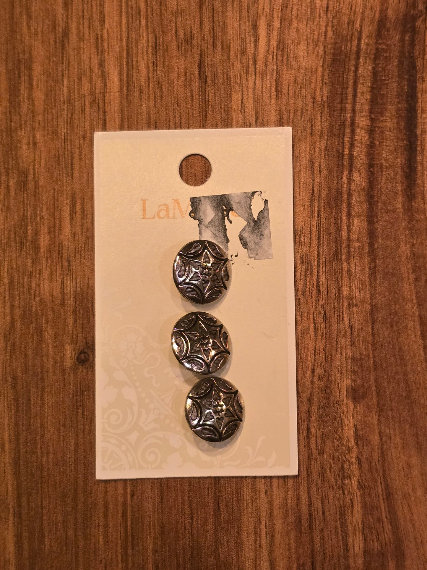 LaMode - Round Metal SilverButtons - 3/4" and 5/8"