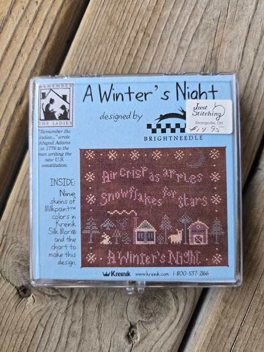 Kreinik - Remember the Ladies - A Winter's Night - Cross Stitch Kit