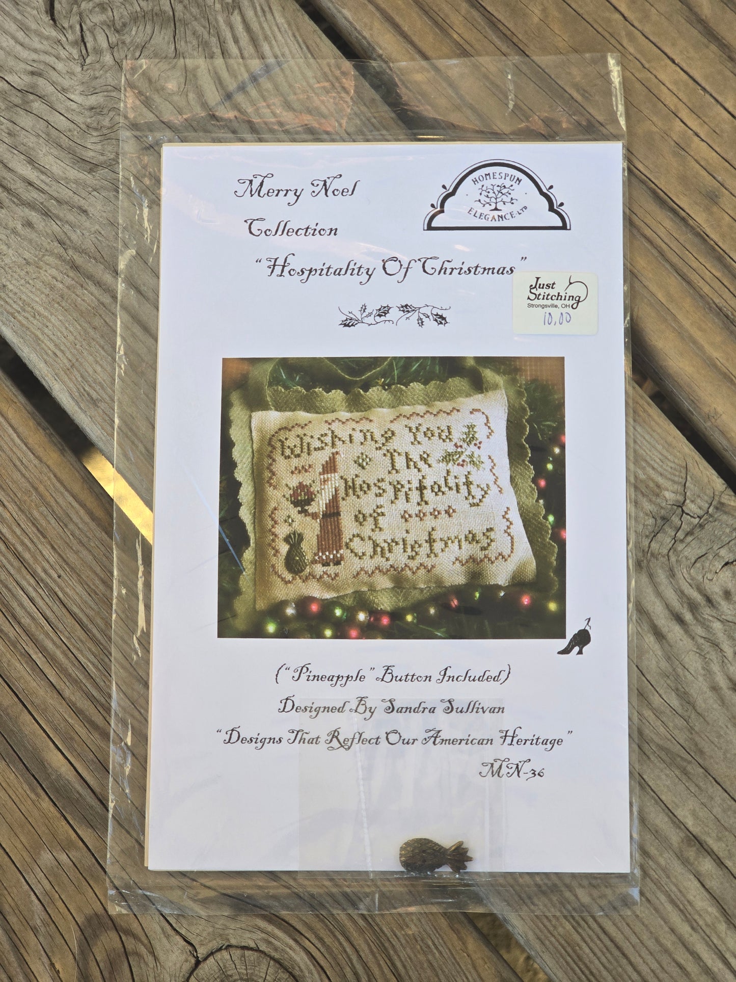 Homespun Elegance - Merry Noel Collection - Hospitality of Christmas - Cross Stitch Pattern