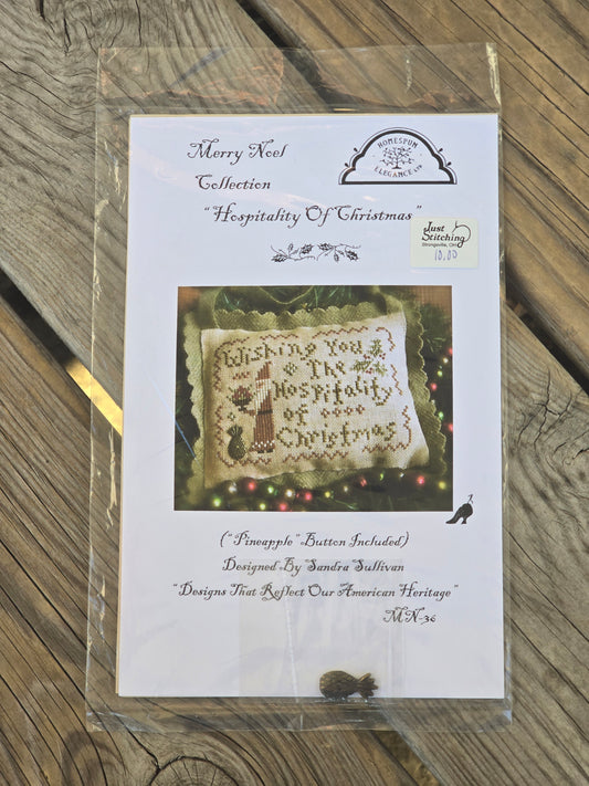 Homespun Elegance - Merry Noel Collection - Hospitality of Christmas - Cross Stitch Pattern