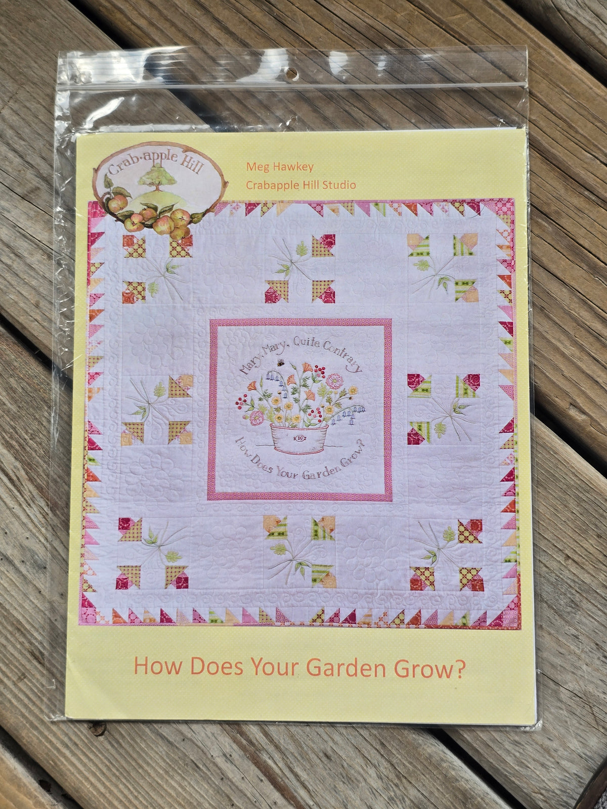 Crab-apple Hill - How Does Your Garden Grow? - Embroidery and Quilt Pattern