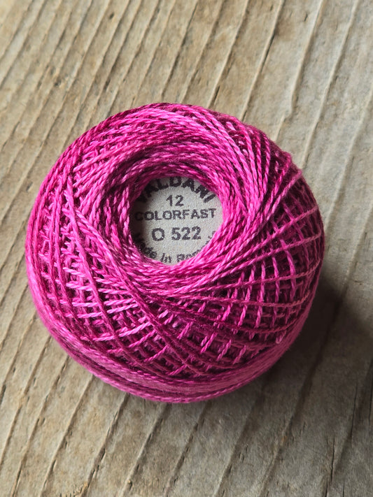 Valdani - Perle Cotton - Hand-Dyed - Size 12 - #O522 - Thread