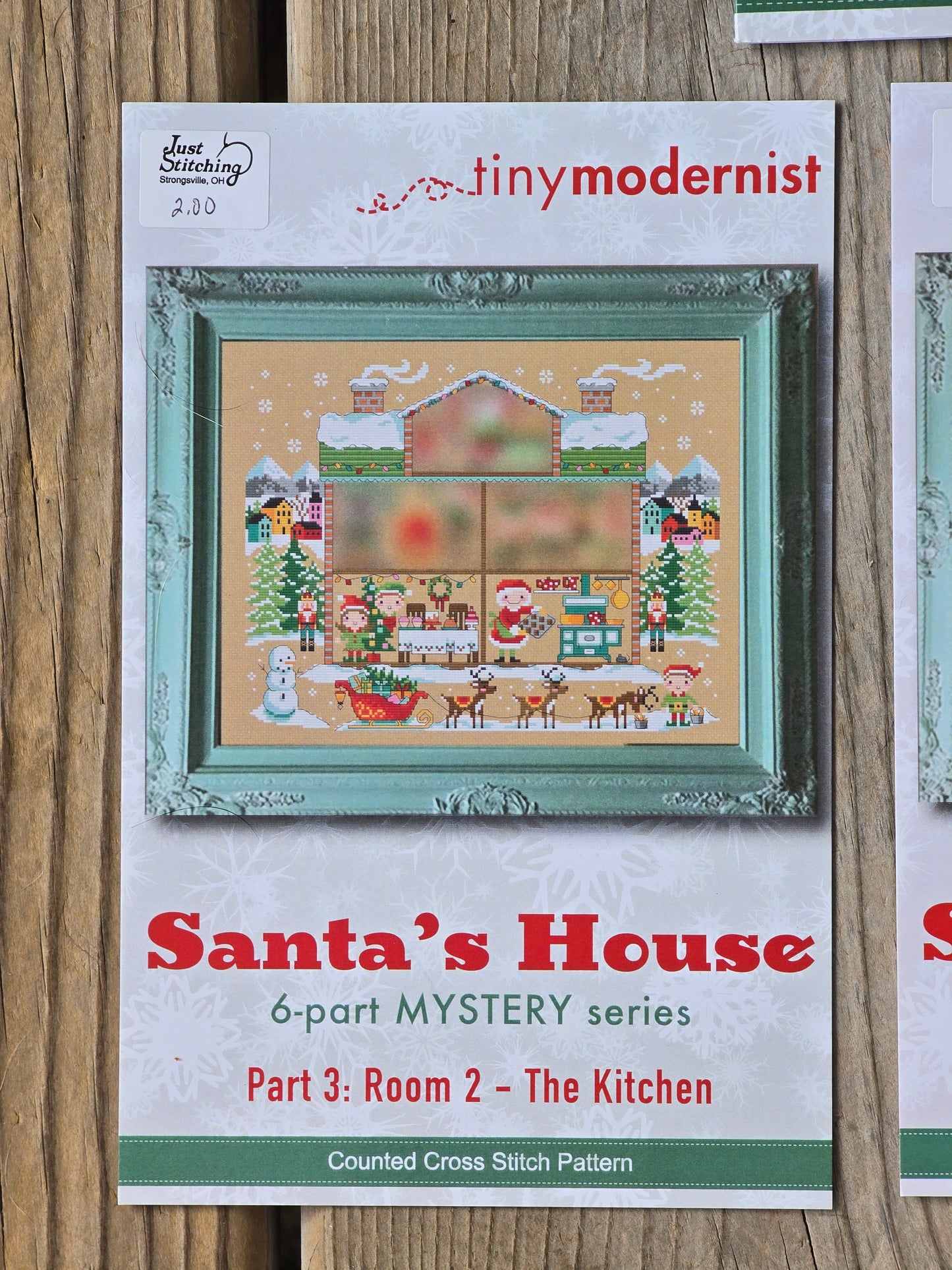 Tiny Modernist - Santa's House - 6-part Mystery Series - Cross Stitch Pattern
