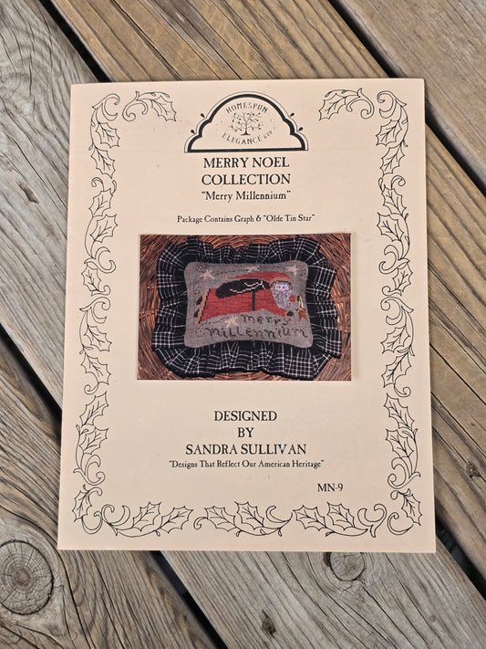 Homespun Elegance - Merry Noel Collection - Merry Millennium - Cross Stitch Pattern