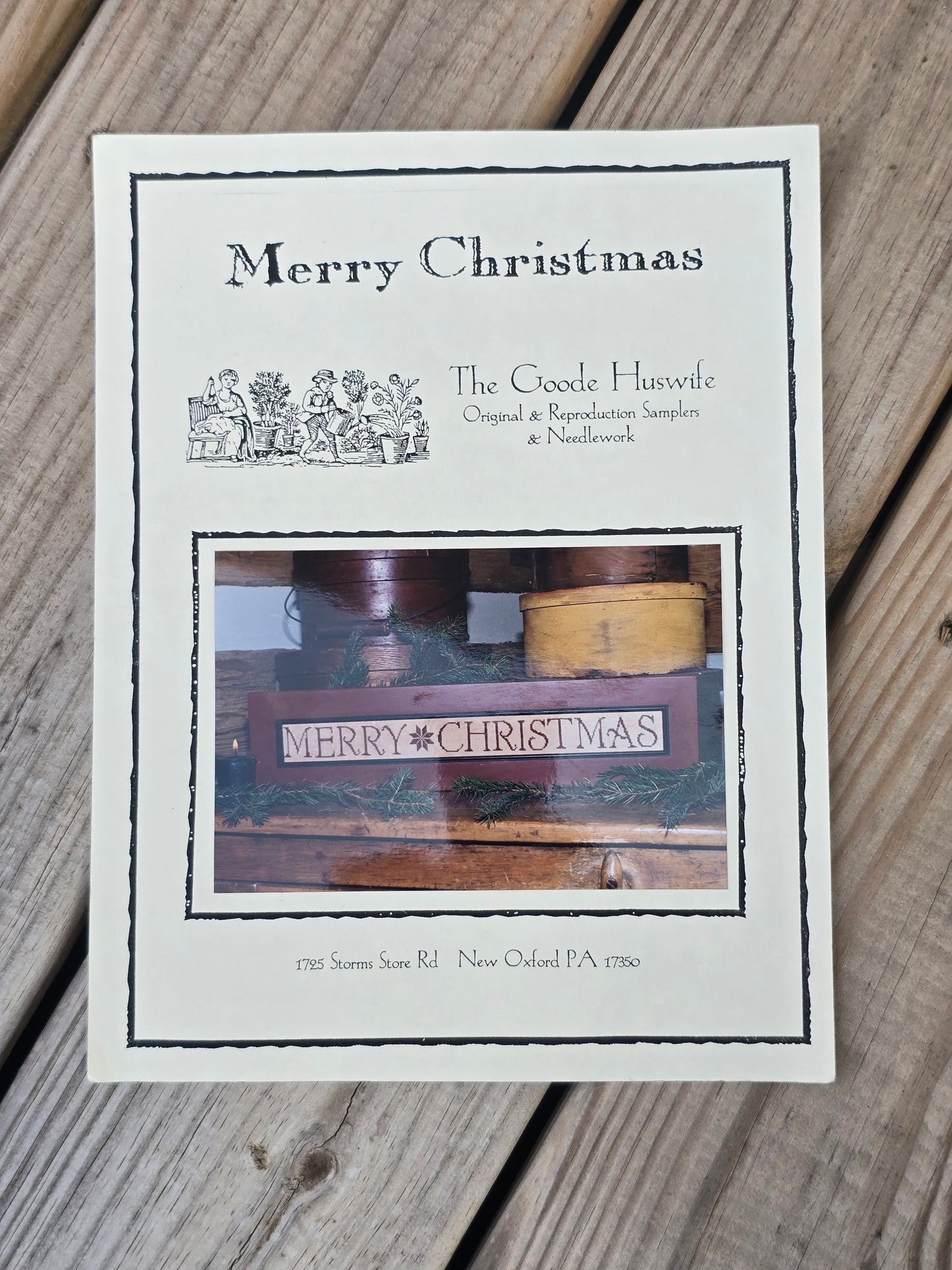 The Goode Huswife - Merry Christmas - Cross Stitch Pattern