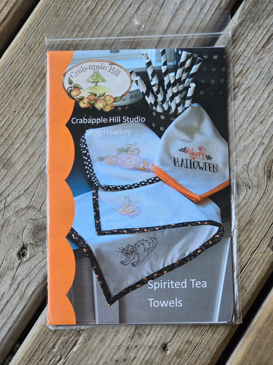 Crab-apple Hill - Spirited Tea Towels - Embroidery Pattern