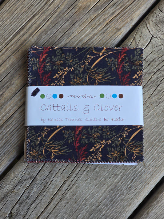 Moda - Cattails & Clover - Quilting Fabric - Charm Pack and Mini Charm Pack