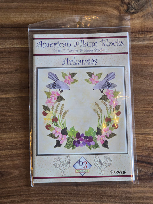 P3 Designs - American Album Blocks - Arkansas - Applique Pattern