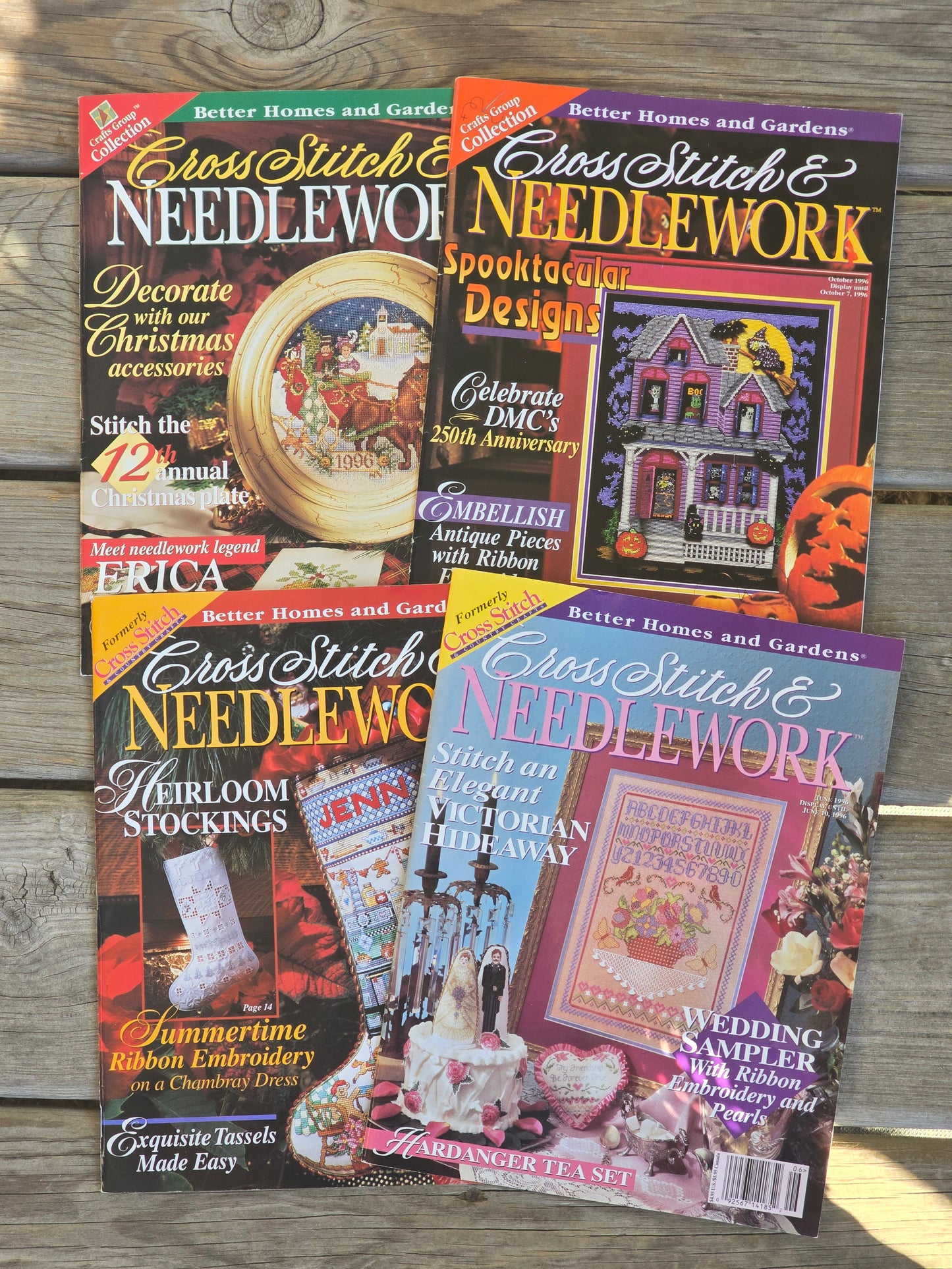 Better Homes and Gardens - Cross Stitch & Needlework - 1996 Magazine Bundle