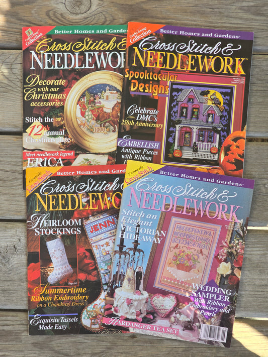 Better Homes and Gardens - Cross Stitch & Needlework - 1996 Magazine Bundle