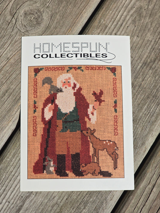 Homespun Collectibles - Santa with Animals - #32 - Cross Stitch Pattern