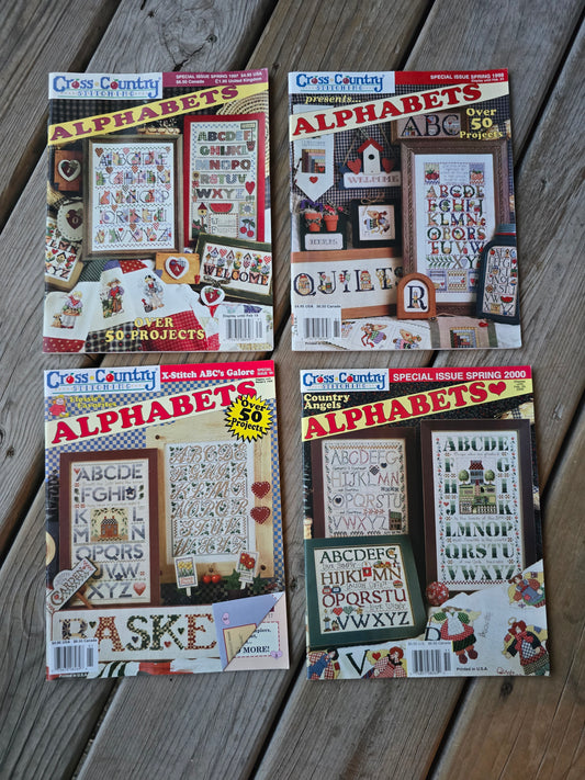 Cross Country Stitching Magazine - Special Spring Issues 1997-2000 - Alphabets