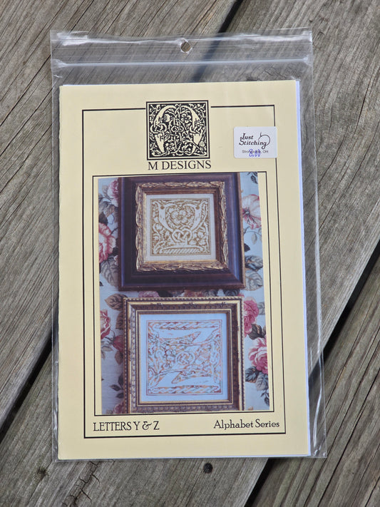 M Designs - Alphabet Series - Letters Y & Z - Cross Stitch Pattern