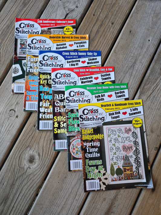Cross Country Stitching Magazine - 2013 Bundle