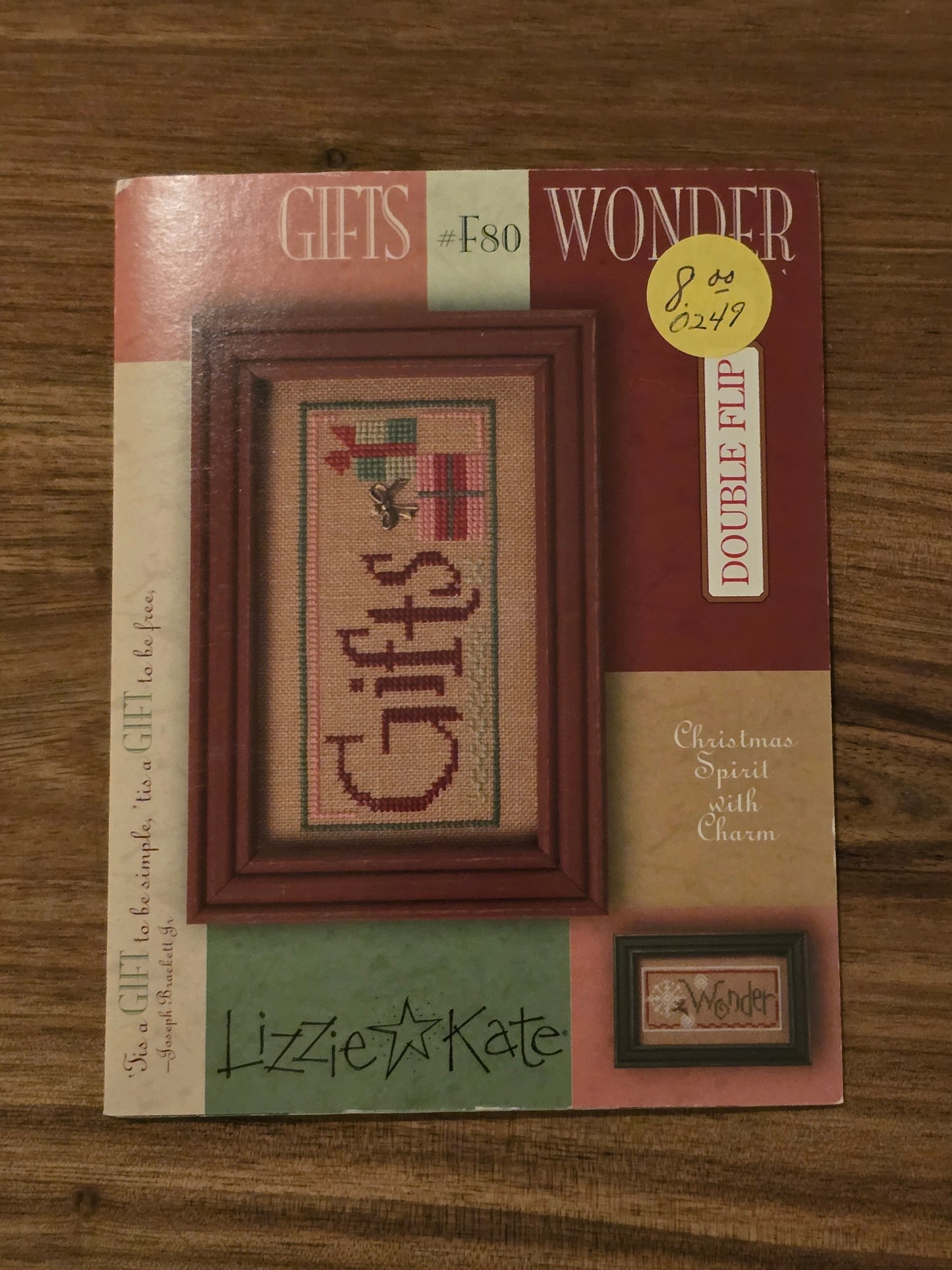 Lizzie Kate - Double Flip - Gifts Wonder - #F80 - Cross Stitch Pattern