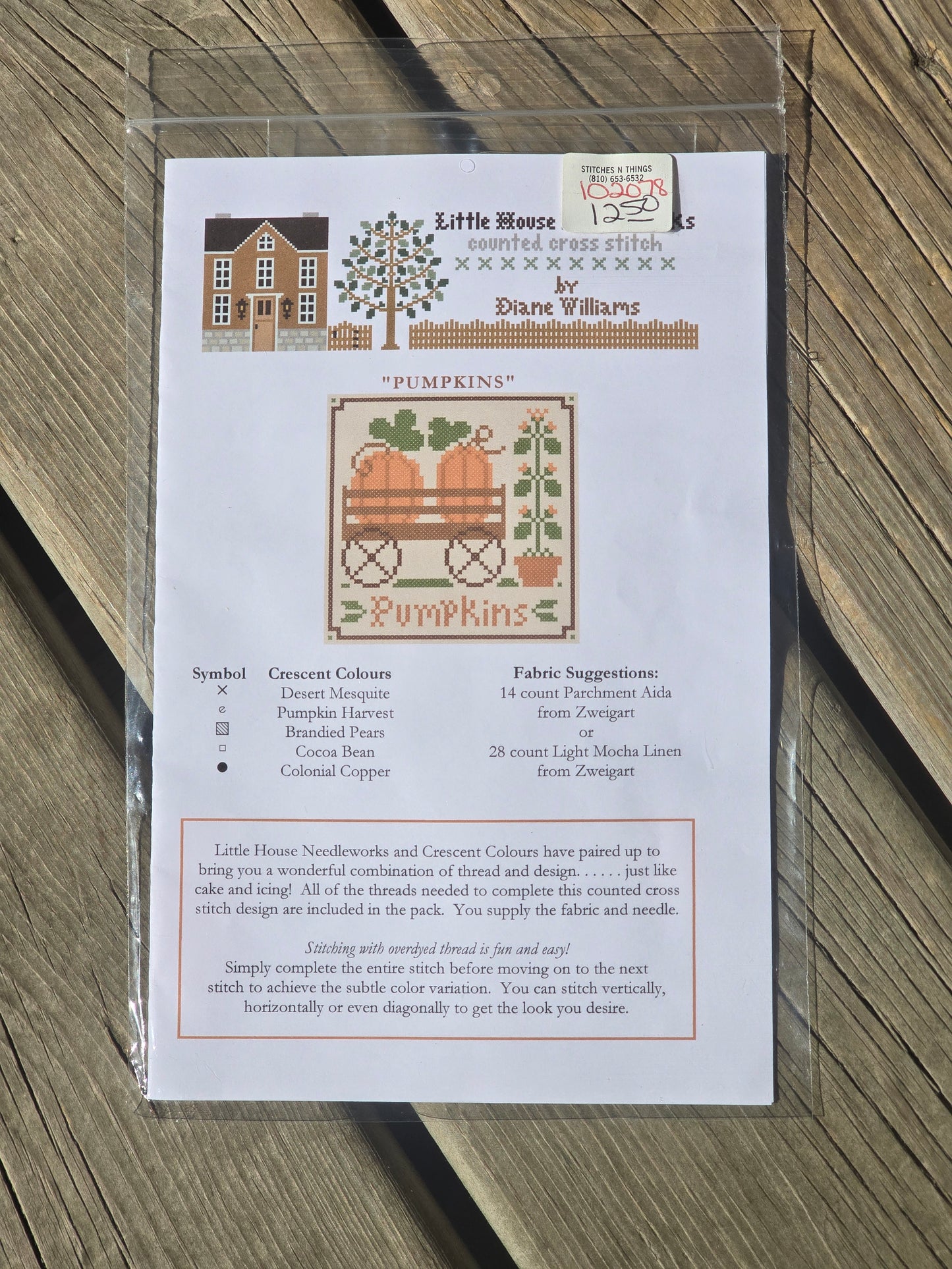 Little House Needleworks - Pumpkins - Cross Stitch Pattern