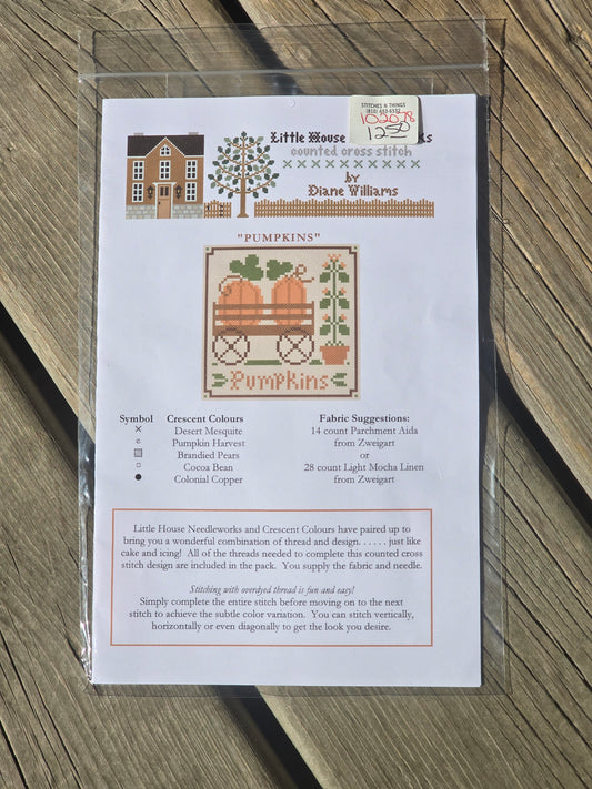 Little House Needleworks - Pumpkins - Cross Stitch Pattern