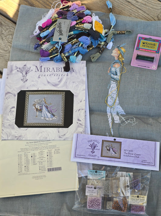 Mirabilia - The Snow Queen - Partially Completed Cross Stitch Kit