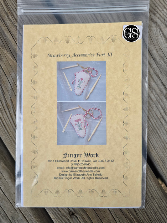 Finger Work - Strawberry Accessories Part III - Cross Stitch Pattern