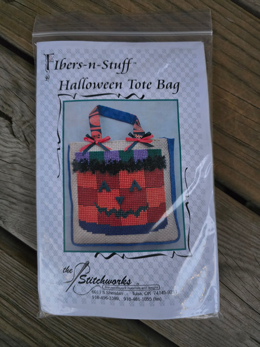 The Stitchworks- Fibers-n-Stuff - Halloween Tote Bag Kit