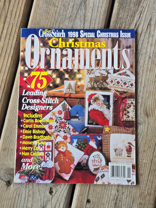Just Cross Stitch - Special Christmas Issue - Christmas Ornaments - Holiday 1998