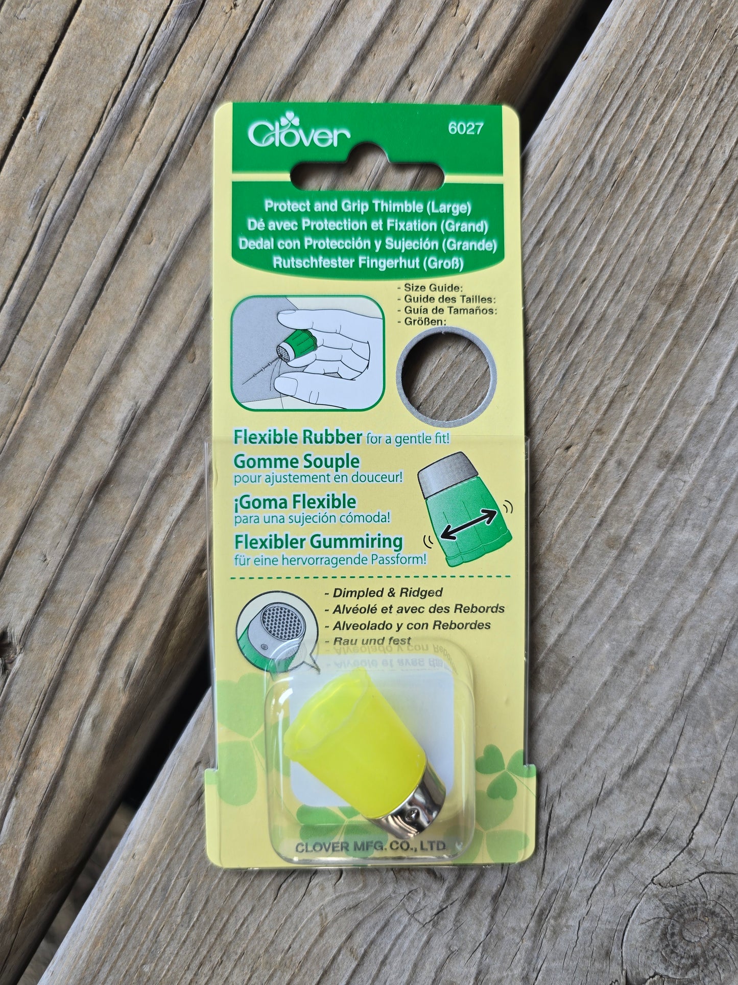 Clover - Protect and Grip Thimble - Small, Medium, Large