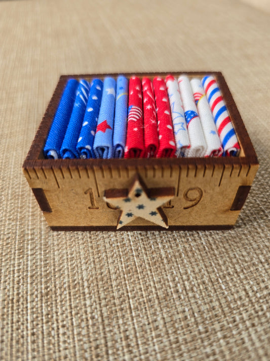 Patriotic Fabric Box