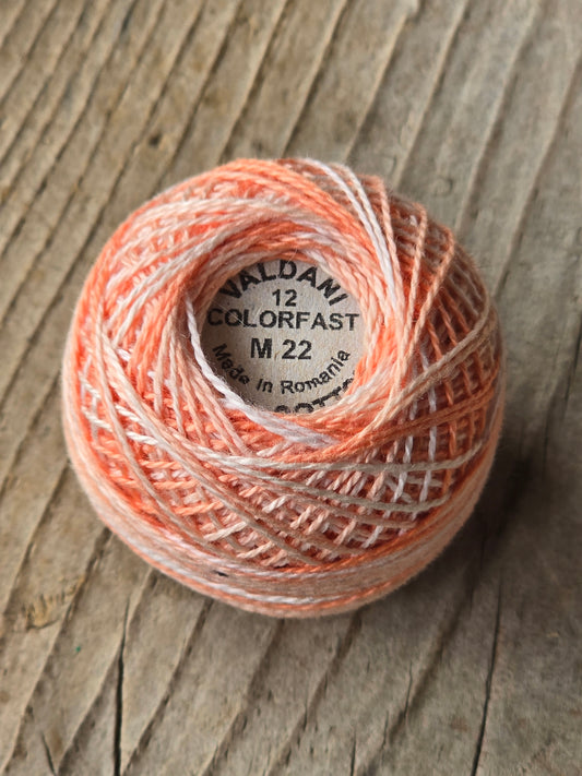 Valdani - Perle Cotton - Hand-Dyed - Size 12 - #M22 - Thread