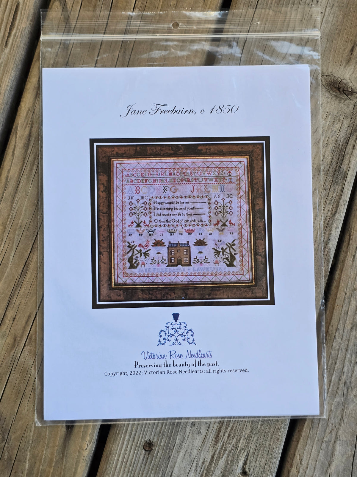 Victorian Rose Needlearts - Jane Freebairn, c 1850 - Cross Stitch Pattern