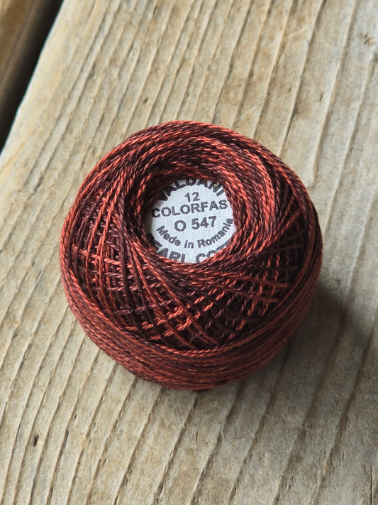 Valdani - Perle Cotton - Hand-Dyed - Size 12 - #O547 - Thread