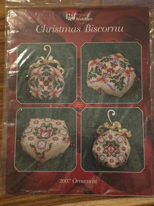 Just Nan - Christmas Biscornu - Cross Stitch Pattern