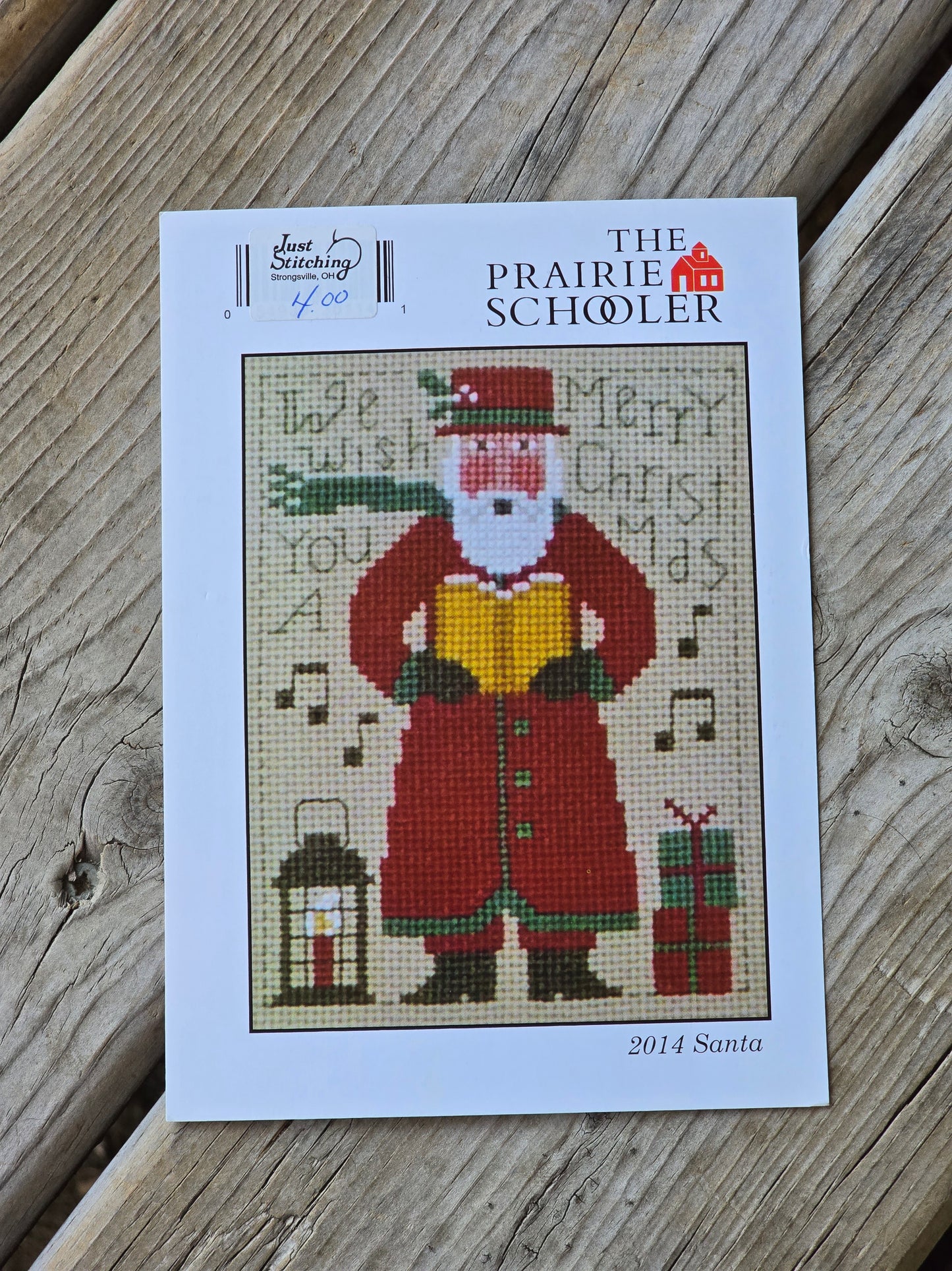 The Prairie Schooler - 2014 Santa - Cross Stitch Pattern