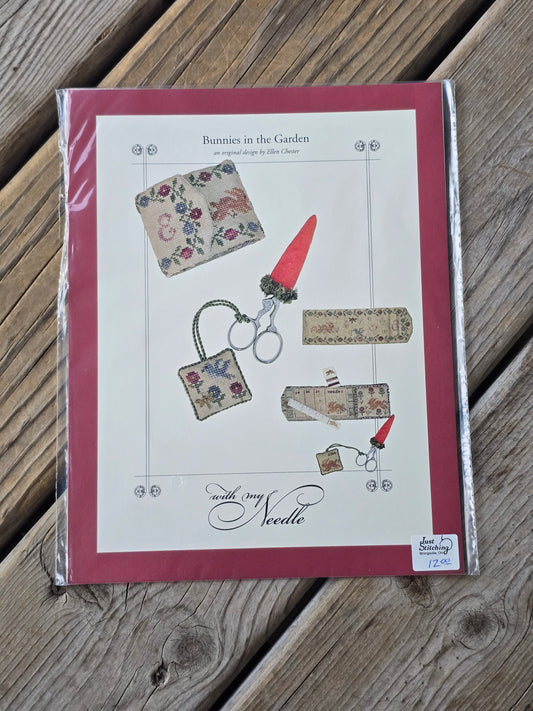 With My Needle - Bunnies in the Garden - Cross Stitch Pattern