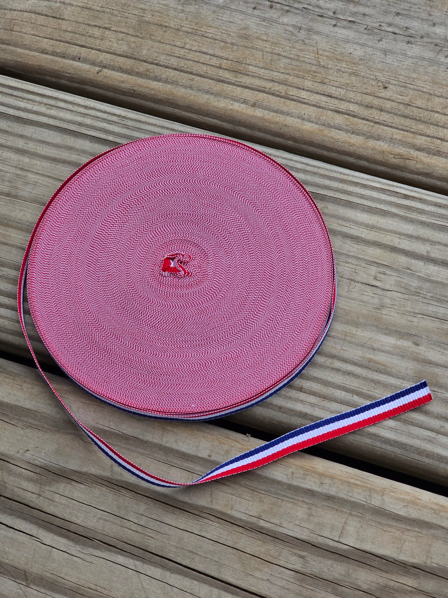 3/8” Red, White and Blue Patriotic Ribbon - Notions - Trim