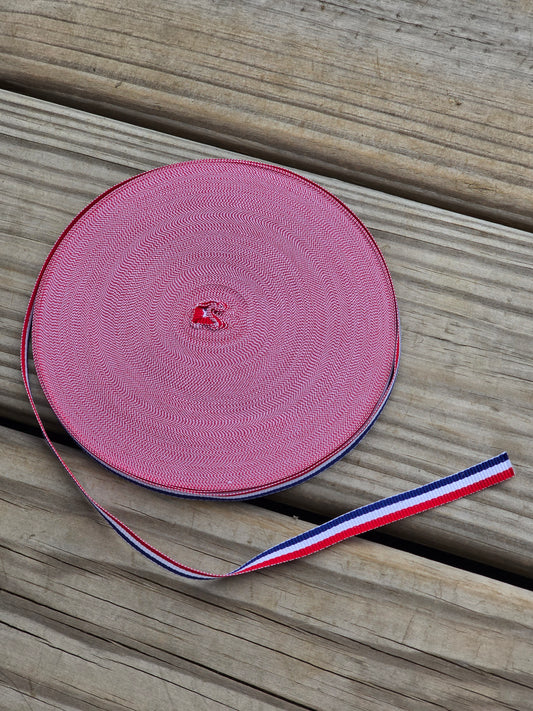 3/8” Red, White and Blue Patriotic Ribbon - Notions - Trim