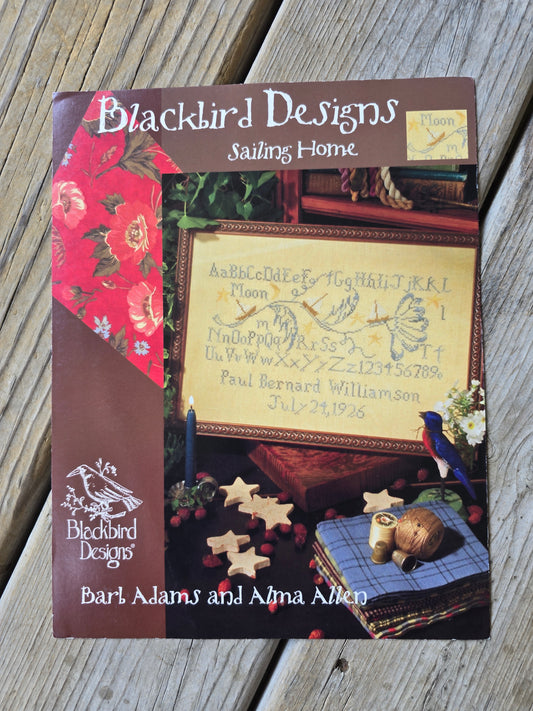 Blackbird Designs - Sailing Home - A Boy's Birth Sampler - Cross Stitch Pattern
