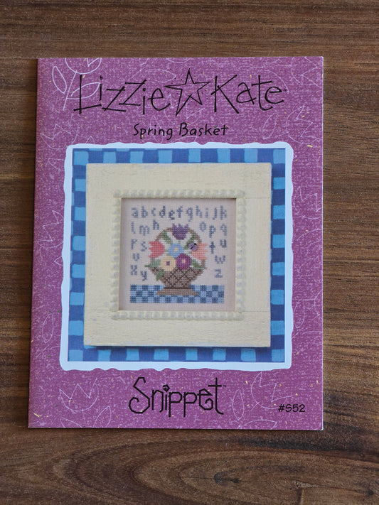 Lizzie Kate - Snippet - Spring Basket - Cross Stitch Pattern