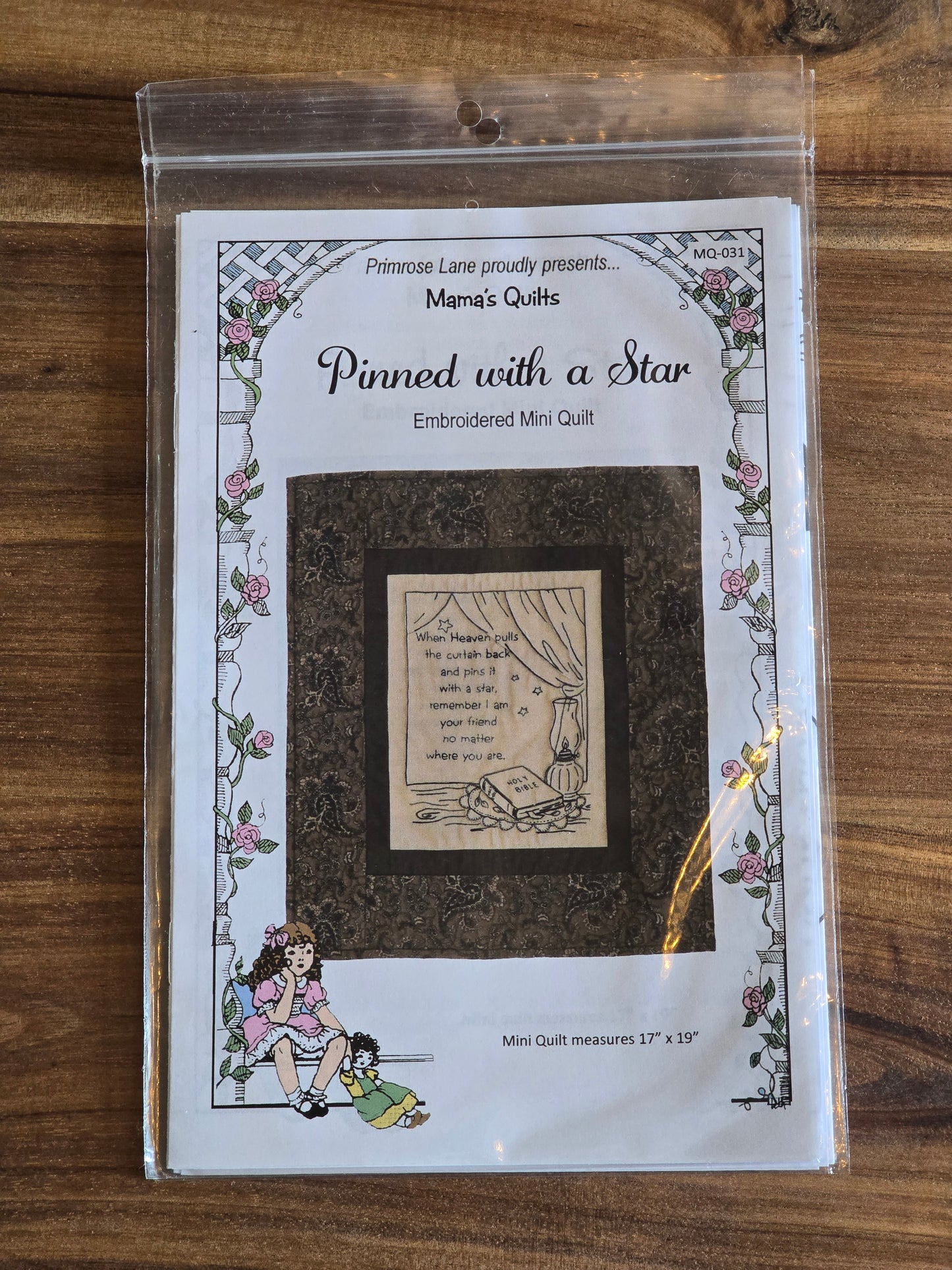 Primrose Lane - Pinned with a Star - Embroidery and Quilt Pattern