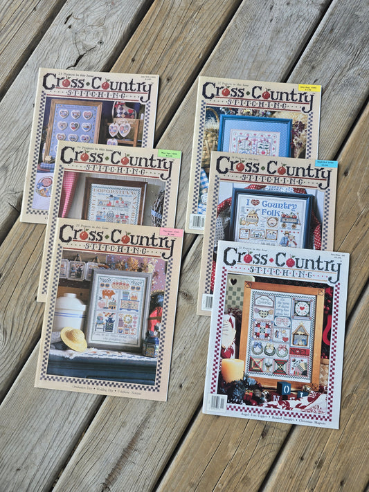 Cross Country Stitching Magazine - 1990 Bundle