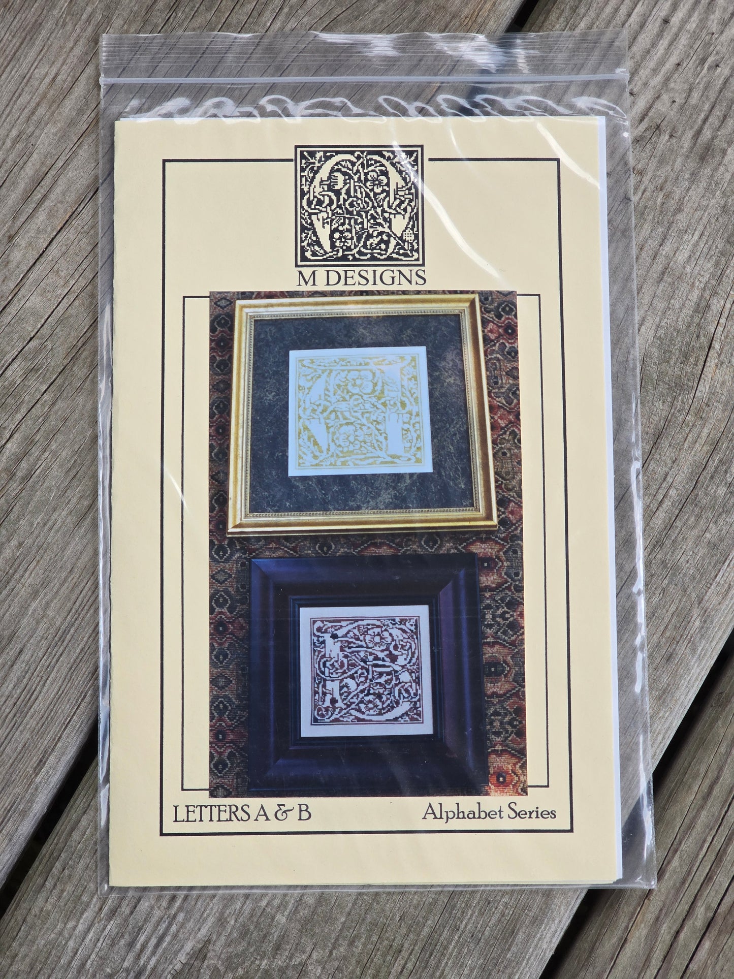 M Designs - Alphabet Series - Letters A & B - Cross Stitch Pattern