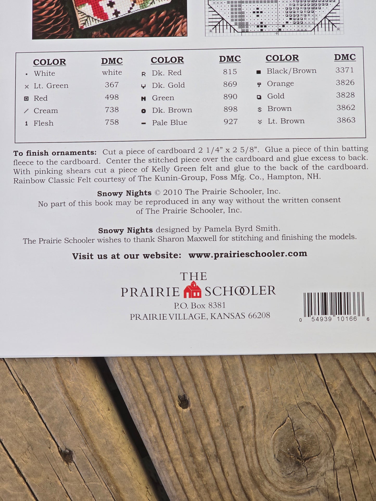 The Prairie Schooler - Snowy Nights - Book No. 166 - Cross Stitch Pattern